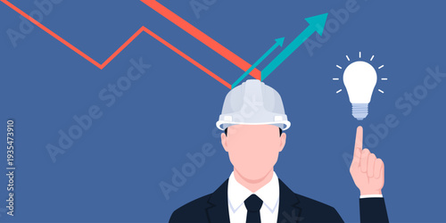 Smart businessman saving his business and enhancing growth: business turnaround