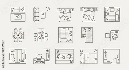 Collection of Architectural Floor Plans and Layouts.