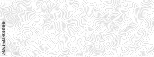 Abstract topographical lines pattern, modern white background for graphic design, suitable for science, geography, and data visualization