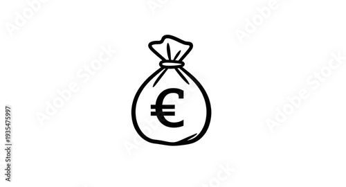 money, euro, bag, sack, currency, cash, finance, wealth, banking, savings, investment, profit, economy, payment, capital, income, earnings, fortune, jackpot, treasure, budget, deposit, fund, banknote,