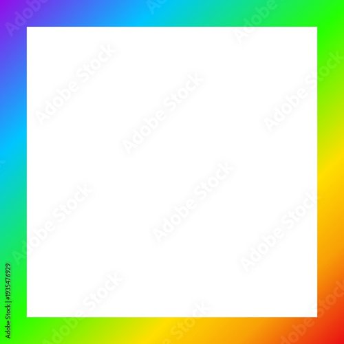 Rainbow Gradient Color Frame