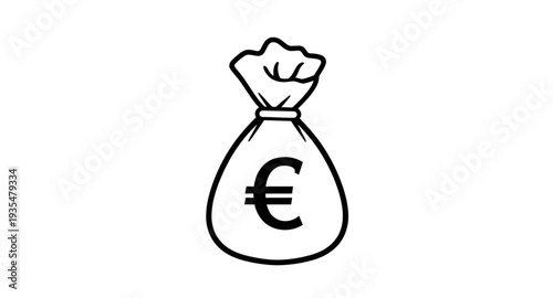 money, euro, bag, sack, currency, cash, finance, wealth, banking, savings, investment, profit, economy, payment, capital, income, earnings, fortune, jackpot, treasure, budget, deposit, fund, banknote,