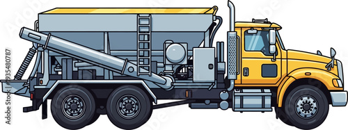 Mobile volumetric concrete mixer for construction sites