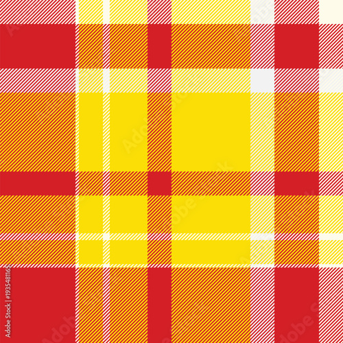 Internet texture fabric vector, valentine tartan pattern seamless. Living room check background textile plaid in red and bright colors.