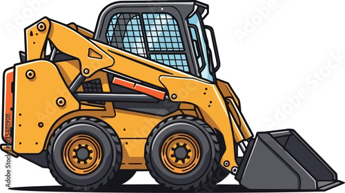 Skid steer loader for small scale earthmoving tasks