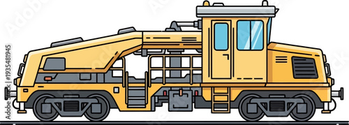 Specialized railway maintenance vehicle for track repair and inspection