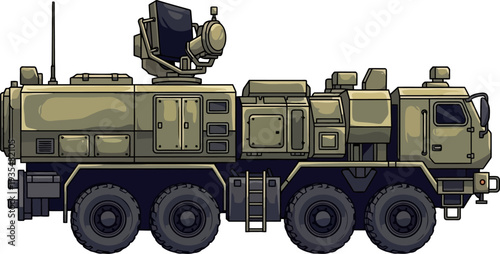 Tactical missile defense radar truck