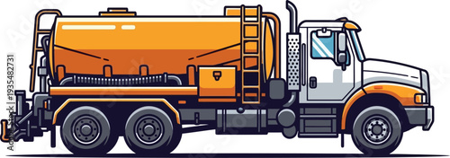 Vacuum sewage truck for municipal waste management