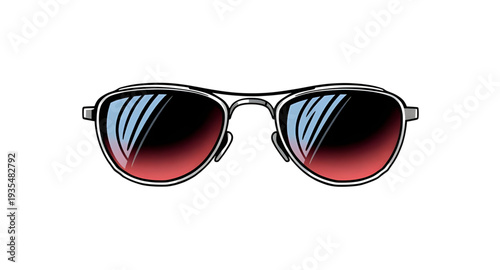 sunglasses, glasses, eyewear, cartoon, illustration, accessory, fashion, style, cool, summer, sun, protection, shade, trendy, hipster, retro, modern, lens, frame, optical, vision, eyewearicon, glassic