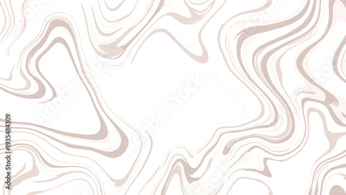 Sophisticated abstract marble texture showcases flowing veins of beige and cream colors creating a luxurious liquid swirl effect on white.