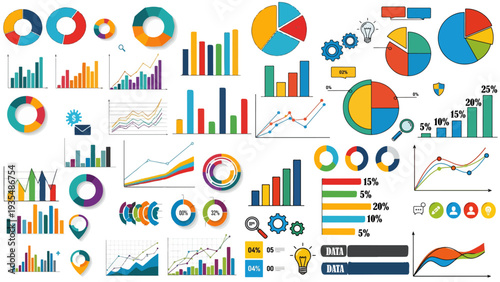 Workplace Business Economy Graphs: Parentage Trends, Market Analysis, Data Insights, Growth Projections, Visual Charts for Economic Strategy.
