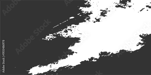 A grunge vector map of Italy and Europe featuring a black ink silhouette with paint splash textures and a dirty paper design on a framed continent wallpaper