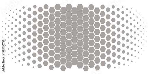 Seamless vector abstract background featuring a geometric honeycomb pattern of white dots and light yellow hexagonal cells for a modern decorative wallpaper design