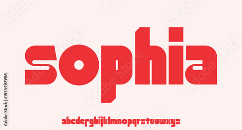 luxury modern font alphabetical vector set vintage retro