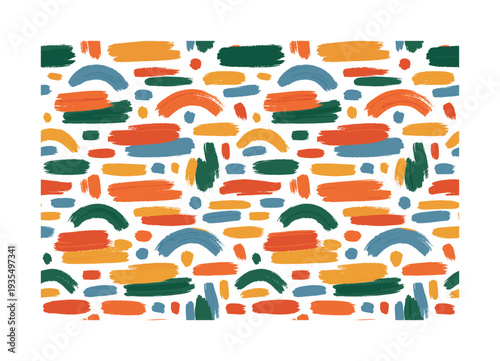 Retro Brush Pattern. brush strokes pattern seamless pattern, repeating pattern, surface design, textile print,