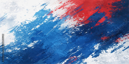 Hand-painted blue watercolor splashes and ink stains create a colorful grunge texture pattern on artistic paper for a modern abstract illustration wallpaper design