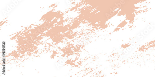 Abstract green watercolor paint splashes and ink splatters create a dirty grunge texture on an old paper backdrop with artistic brush strokes and vector design patterns