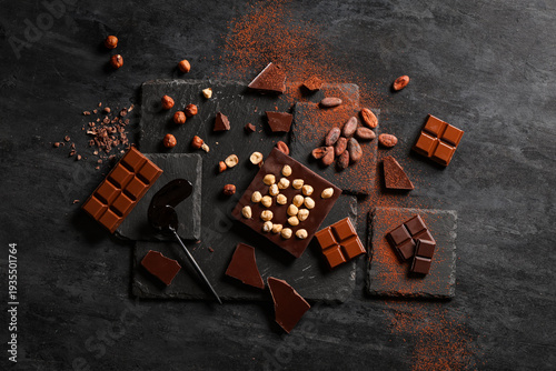 Sweet chocolate with hazeln...