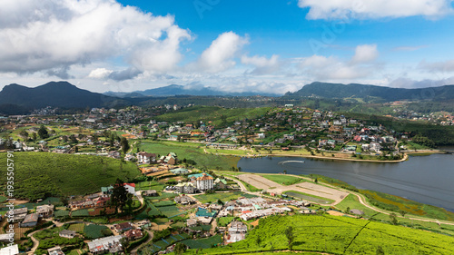 Schilderij op canvas Aerial view of NUWARA ELIYA,Sri Lanka