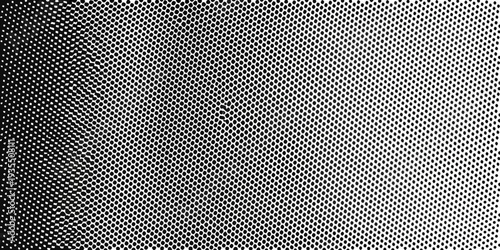A halftone pattern transitions from solid black to white creating a gradient