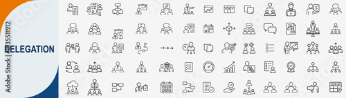 Travel accessories and vacation icons set, outline symbols for tourist trip luggage passport hotel booking and outdoor adventure vector illustration