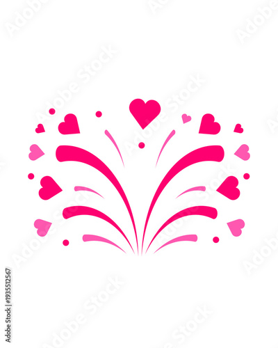 pink heart with hearts