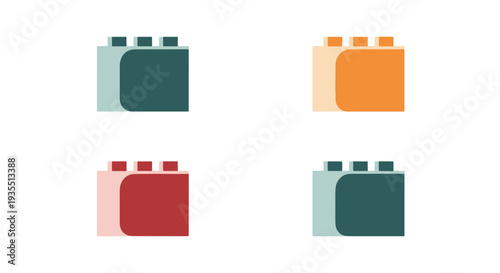 Building Blocks Line minimal elegant tone vector