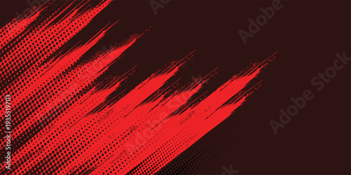 black red dragon decal brush fire volcano lava sakura Asia Japan anime style illustration sporty background banner style illustration. modern