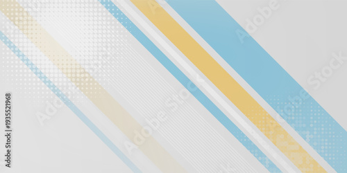 Abstract banner background. Modern blue and yellow geometric diagonal shapes design. Futuristic graphic. Suit for brochure, poster, banner, sport, website, flyer, cover, presentation, business