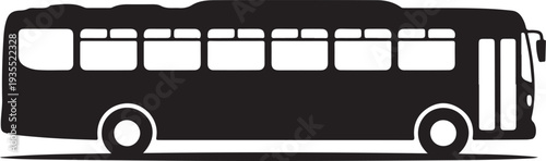 Bus icon on white background