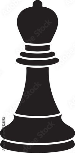 Chess bishop icon symbol vector