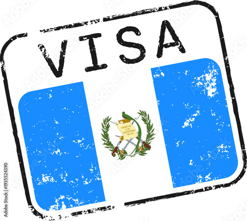 Guatemala Visa Grunge Stamp