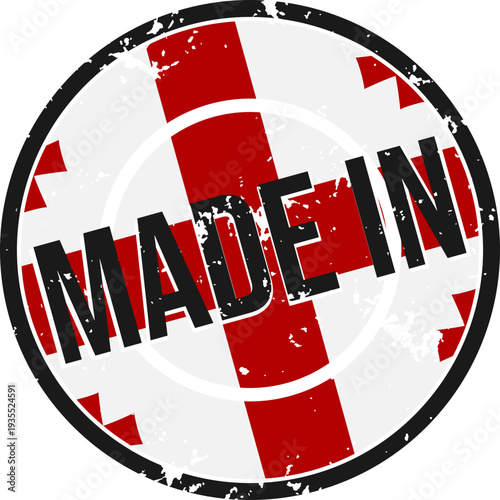 Made in Georgia Grunge Stamp