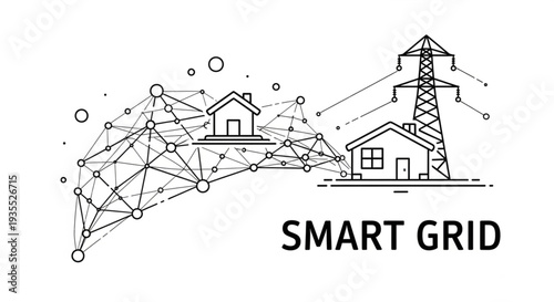 Smart Grid Energy Distribution System.