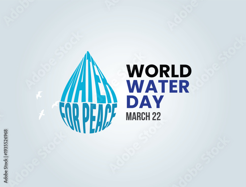 World Water Day Concept. Water and gender. Saving water and world environmental protection concept- Environment day and earth day.