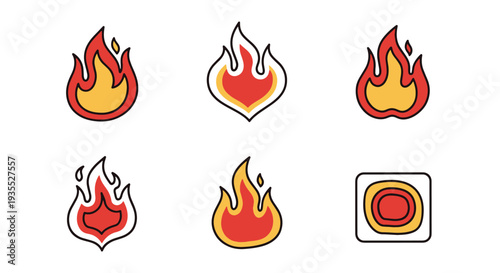 Burn Area Line art creative abstract design illustration