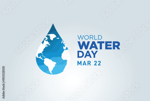 World Water Day Concept. Water and gender. Saving water and world environmental protection concept- Environment day and earth day.
