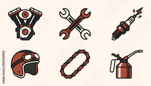 Classic Motorcycle Components and Tools