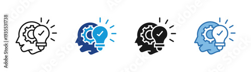 Idea Validation icon set multiple style collection