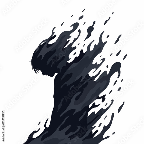 People enjoying food and drinks in a beautiful natural landscape with animals and plants.