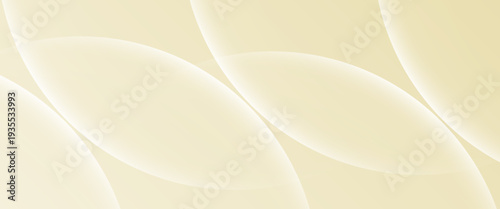 Elegant Minimalist Beige Curve Background. A sophisticated vector illustration featuring soft, luminous overlapping arcs in warm cream and ivory tones. This clean, organic composition