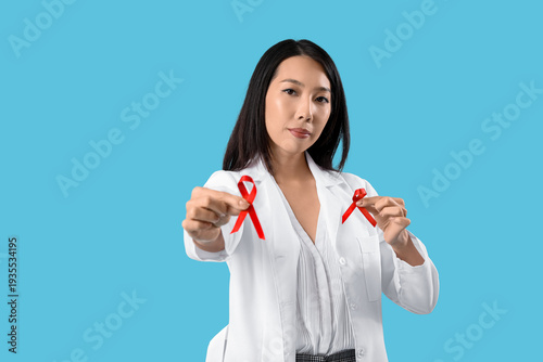 Young female doctor with re...