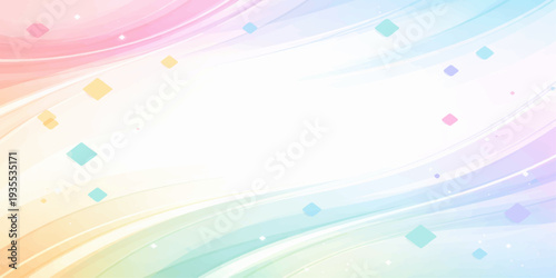 Abstract colorful background with flowing blue waves and light curve lines forming a creative pattern for a business banner or template backdrop