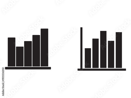 Two black bar charts on white background