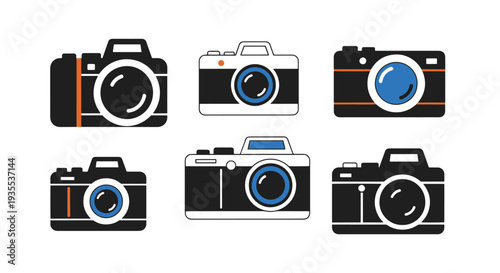 Camera Line art soft minimal tone illustration