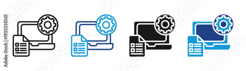 Intelligent Automation icon set multiple style collection