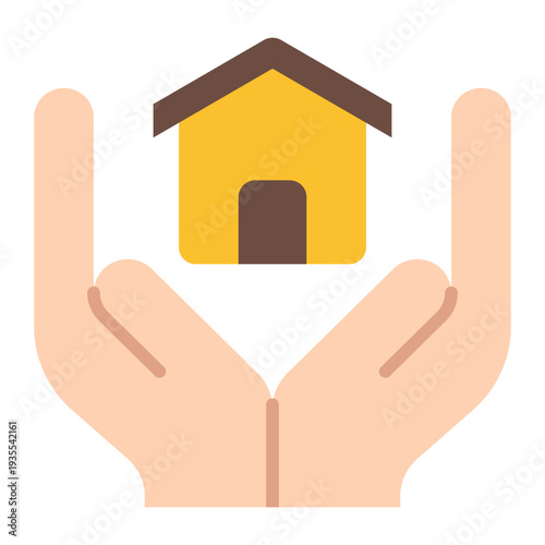 Safe Shelter Human Rights Flat Icon