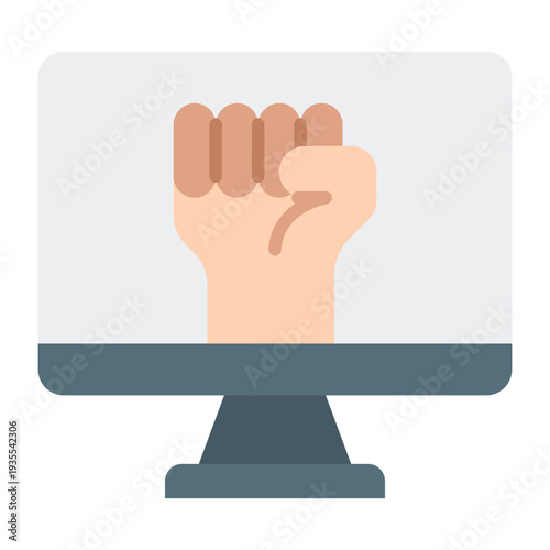 Digital Rights Human Rights Flat Icon