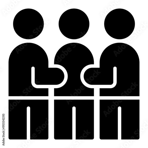 Solidarity Human Rights Glyph Icon