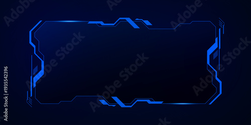 Sci fi futuristic user interface, HUD, Technology abstract background , Vector illustration	
